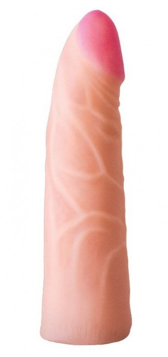 Фаллическая насадка на трусики харнесс - 17,5 см. - LOVETOY (А-Полимер) - купить с доставкой в Королеве