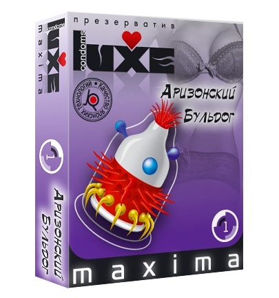 Презерватив LUXE Maxima  Аризонский Бульдог  - 1 шт. - Luxe - купить с доставкой в Королеве