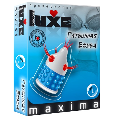 Презерватив LUXE Maxima  Глубинная бомба  - 1 шт. - Luxe - купить с доставкой в Королеве