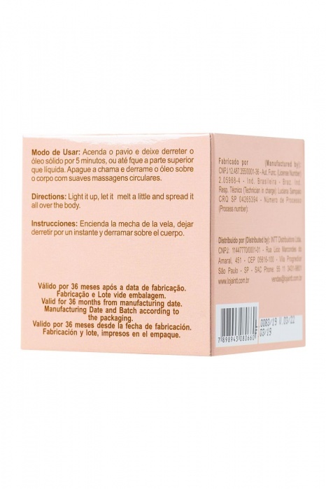 Массажная свеча для поцелуев Peach с ароматом персика - 30 гр. - INTT - купить с доставкой в Королеве