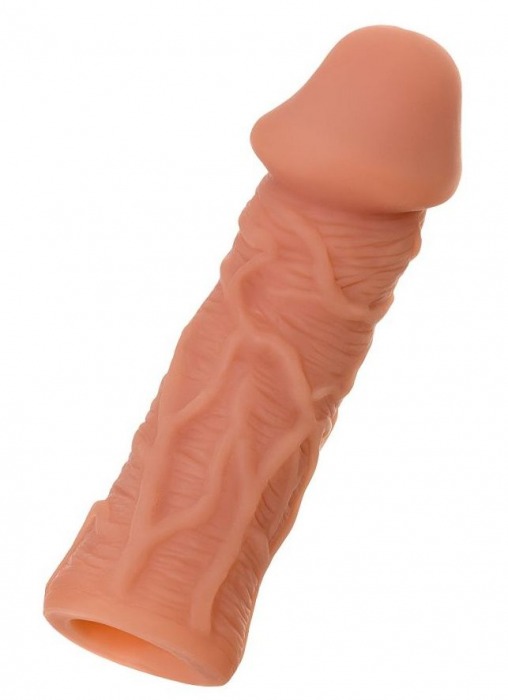 Телесная реалистичная насадка KOKOS Extreme Sleeve 05 с дополнительной стимуляцией - 12,7 см. - KOKOS - в Королеве купить с доставкой