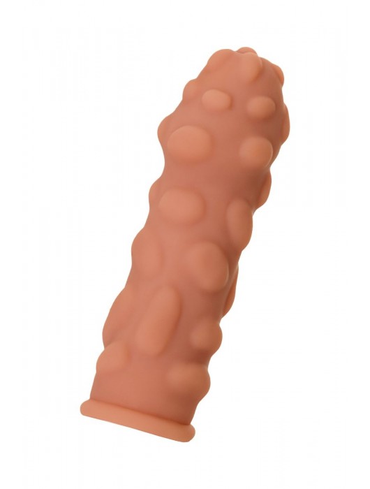 Телесная реалистичная насадка KOKOS Extreme Sleeve 11 с дополнительной стимуляцией - 12,7 см. - KOKOS - в Королеве купить с доставкой