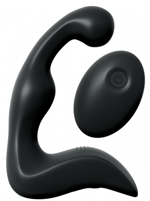 Черный вибромассажер простаты с пультом ДУ Control P-Spot Pro - Pipedream - в Королеве купить с доставкой