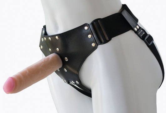 Женский мягкий пояс с насадкой Classic lux-ГЕРЦОГ - 18,2 см. - LOVETOY (А-Полимер) - купить с доставкой в Королеве