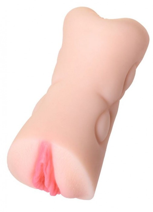 Телесный двусторонний мастурбатор Rich Fruit - вагина и анус - ToyFa - в Королеве купить с доставкой