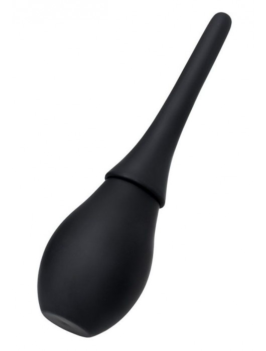 Черный силиконовый анальный душ A-toys с гладким наконечником - A-toys - купить с доставкой в Королеве