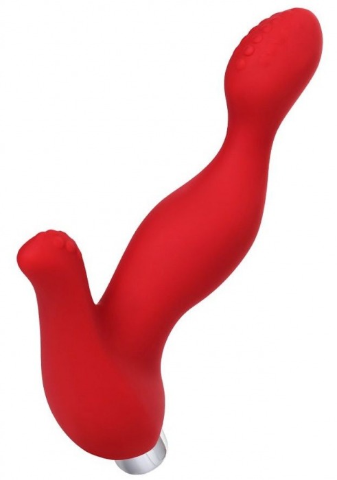 Красный силиконовый вибростимулятор простаты Proman - 12,5 см. - ToyFa - в Королеве купить с доставкой