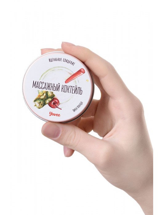 Массажная свеча «Массажный коктейль» с ароматом пина колады - 30 мл. - ToyFa - купить с доставкой в Королеве