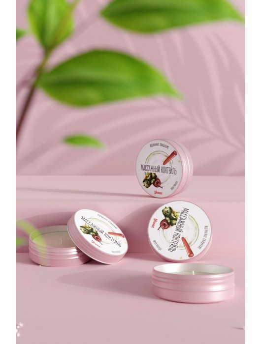 Массажная свеча «Массажный коктейль» с ароматом пина колады - 30 мл. - ToyFa - купить с доставкой в Королеве