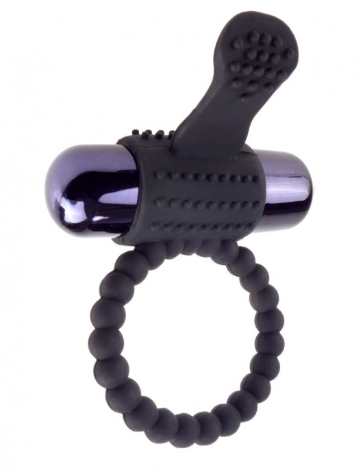 Черное эрекционное виброкольцо Vibrating Silicone Super Ring - Pipedream - в Королеве купить с доставкой