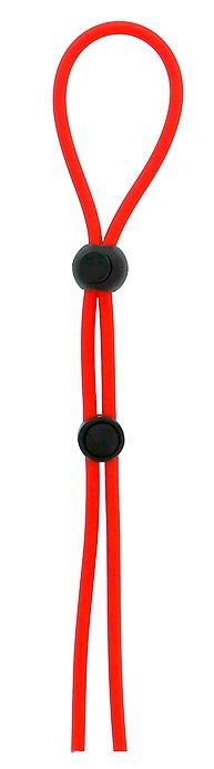 Красное лассо на пенис с двумя бусинами STRETCHY LASSO CAGE - Dream Toys - в Королеве купить с доставкой