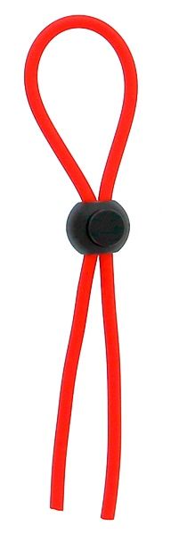 Красное эрекционное лассо с одной бусиной-утяжкой STRETCHY THIN LASSO - Dream Toys - в Королеве купить с доставкой