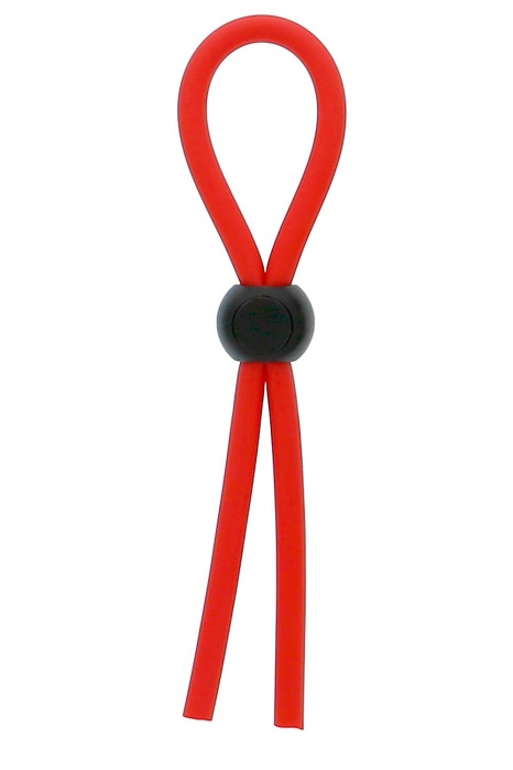 Красное эрекционное лассо с одной бусинкой-утяжкой STRETCHY THICK LASSO - Dream Toys - в Королеве купить с доставкой