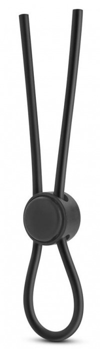 Черное силиконовое лассо на пенис SILICONE LOOP COCK RING - Blush Novelties - в Королеве купить с доставкой