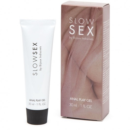 Лубрикант на водной основе Slow Sex Anal Play Gel - 30 мл. - Bijoux Indiscrets - купить с доставкой в Королеве