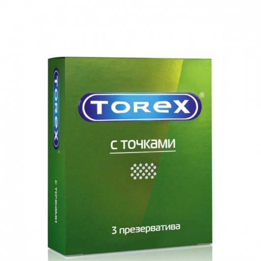 Текстурированные презервативы Torex  С точками  - 3 шт. - Torex - купить с доставкой в Королеве