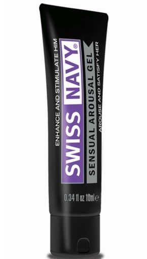 Возбуждающий гель-лубрикант на водной основе Sensual Arousal Lubricant - 10 мл. - Swiss navy - купить с доставкой в Королеве