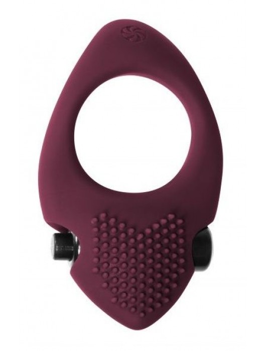 Бордовое эрекционное виброкольцо Pure Passion Sunset - Lola Games - в Королеве купить с доставкой