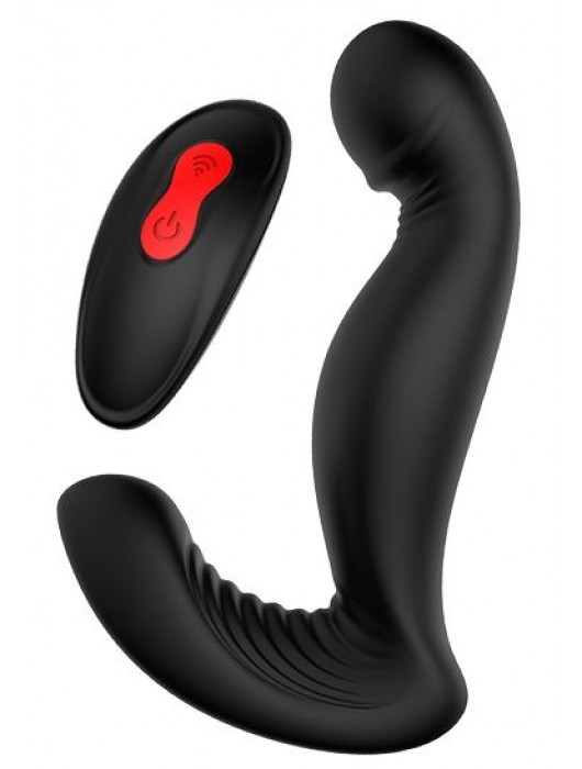 Черный вибромассажер простаты SWIRLING P-PLEASER - Dream Toys - в Королеве купить с доставкой