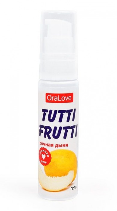 Гель-смазка Tutti-frutti со вкусом сочной дыни - 30 гр. - Биоритм - купить с доставкой в Королеве