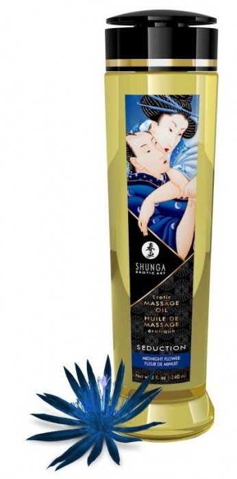 Массажное масло с ароматом ночных цветов Seduction - 240 мл. - Shunga - купить с доставкой в Королеве