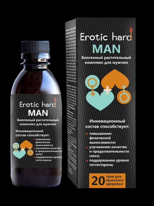 Мужской биогенный концентрат для усиления эрекции Erotic hard Man - 250 мл. - Erotic Hard - купить с доставкой в Королеве