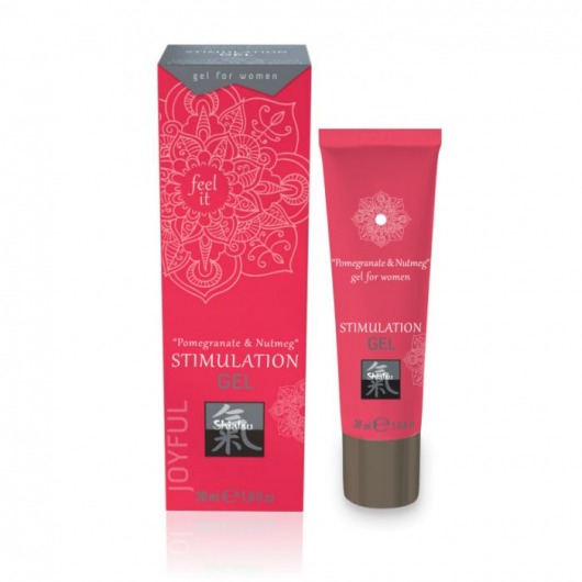 Возбуждающий интимный гель для двоих STIMULATION GEL Pomegranate   Nutmeg - 30 мл. - Shiatsu - купить с доставкой в Королеве