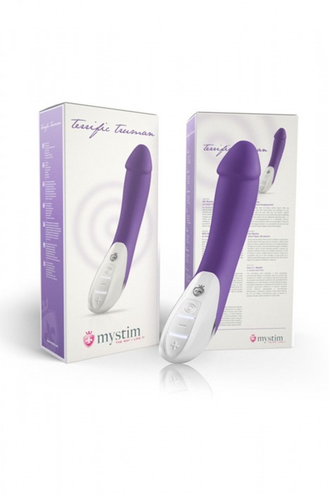Фиолетовый вибратор Mystim Terrific Truman - 27 см. - MyStim