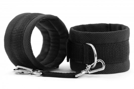 Черные наручники My rules на сцепке - БДСМ Арсенал - купить с доставкой в Королеве