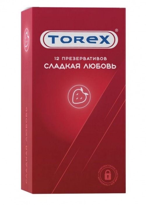 Презервативы Torex  Сладкая любовь  с ароматом клубники - 12 шт. - Torex - купить с доставкой в Королеве