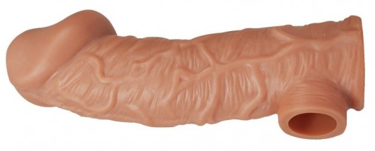 Телесная насадка на фаллос с фиксацией мошонки EXTREME SLEEVE - 15,6 см. - KOKOS - в Королеве купить с доставкой