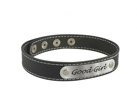 Чокер с белой строчкой Good Girl - Sitabella - купить с доставкой в Королеве