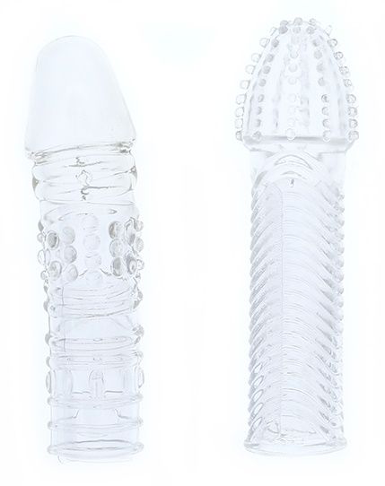 Комплект из 2 прозрачных насадок на пенис PENIS EXTENDER PACK - Dream Toys - в Королеве купить с доставкой