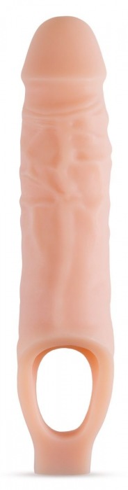 Телесный реалистичный фаллоудлинитель 9 Inch Silicone Cock Sheath Penis Extender - 22,86 см. - Blush Novelties - в Королеве купить с доставкой