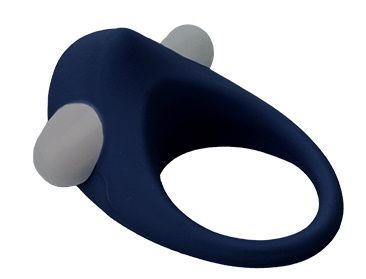 Гладкое синее эрекционное виброкольцо STIMU RING - Dream Toys - в Королеве купить с доставкой