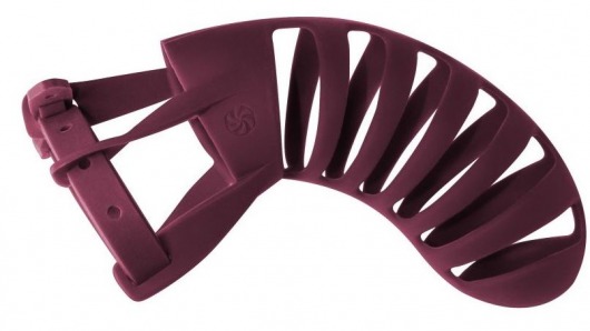 Мужской пояс верности бордового цвета Romello - Lola Games - купить с доставкой в Королеве