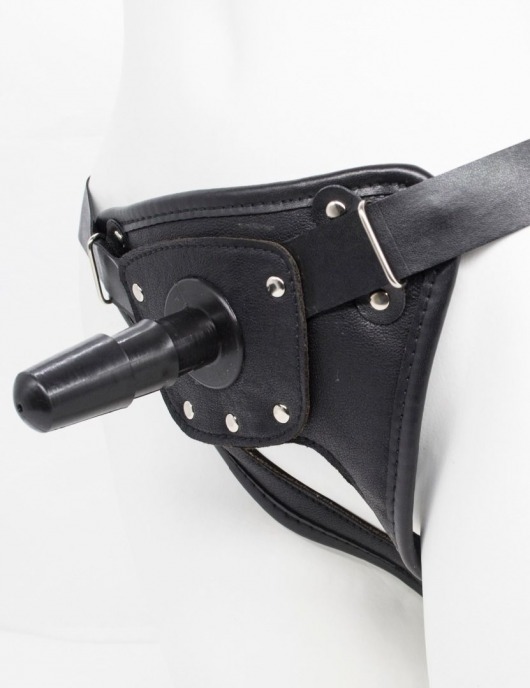 Черный пояс для насадок CLASS STRAP Restyling - LOVETOY (А-Полимер) - купить с доставкой в Королеве
