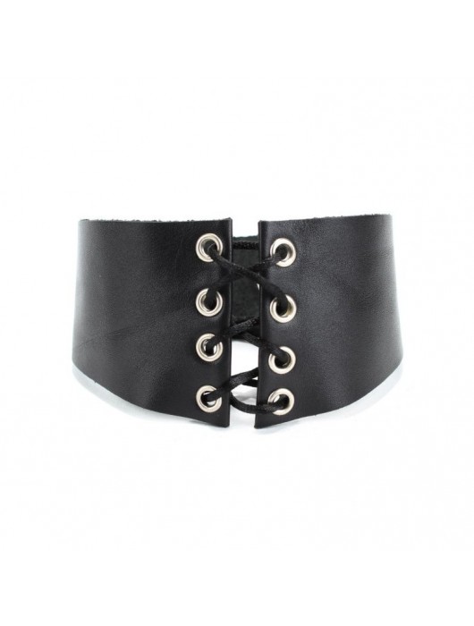 Оригинальный чокер со шнуровкой впереди - БДСМ Арсенал - купить с доставкой в Королеве