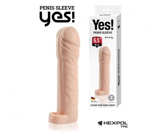 Телесная насадка-удлинитель со вставкой размера L - 16 см. - Sitabella - в Королеве купить с доставкой