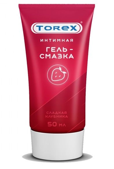 Смазка на водной основе TOREX  Сладкая клубника  - 50 мл. - Torex - купить с доставкой в Королеве