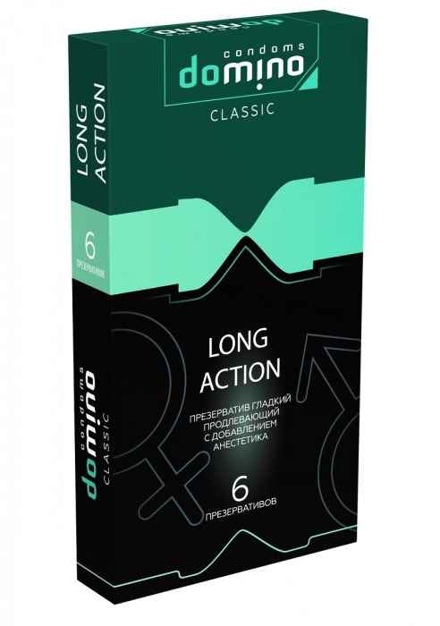 Презервативы с пролонгирующим эффектом DOMINO Classic Long action - 6 шт. - Domino - купить с доставкой в Королеве