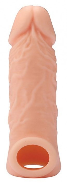Телесная насадка EXTENDER WITH BALL STRAP 5.5 - 14 см. - Dream Toys - в Королеве купить с доставкой