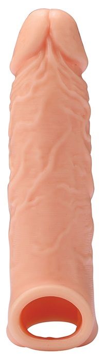Телесная насадка EXTENDER WITH BALL STRAP 6.5 - 17 см. - Dream Toys - в Королеве купить с доставкой