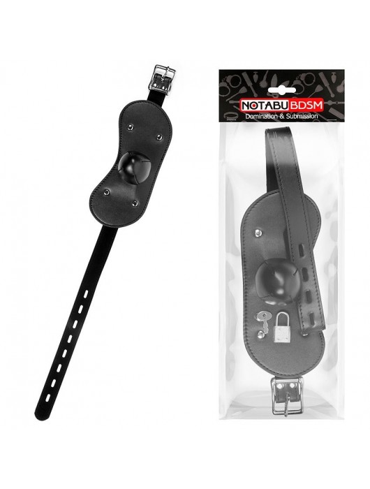 Оригинальный кляп с широким ремешком - Notabu - купить с доставкой в Королеве