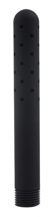 Черная насадка для анального душа ANAL DOUCHE - 15 см. - Dream Toys - купить с доставкой в Королеве