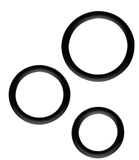Набор из 3 эрекционных колец SILICONE COCKRINGS - Dream Toys - в Королеве купить с доставкой