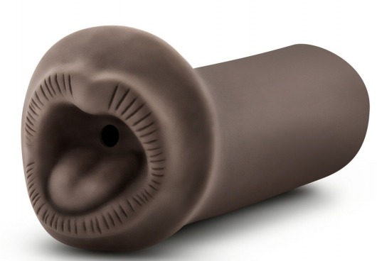 Коричневый мастурбатор-ротик Naughty Nicole - Blush Novelties - в Королеве купить с доставкой