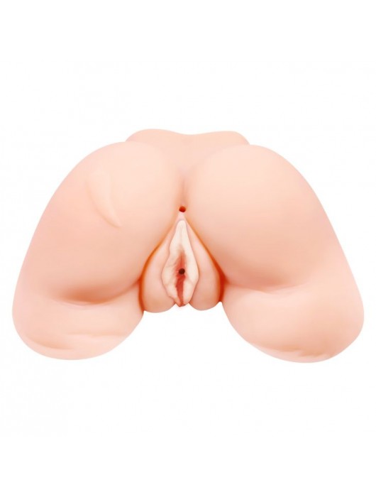 Телесная вибровагина Julie с 2 рабочими отверстиями - Baile - в Королеве купить с доставкой