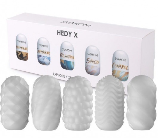Набор из 5 мастурбаторов Hedy X5 Mixed - Svakom - в Королеве купить с доставкой