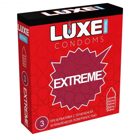 Текстурированные презервативы LUXE Royal Extreme - 3 шт. - Luxe - купить с доставкой в Королеве
